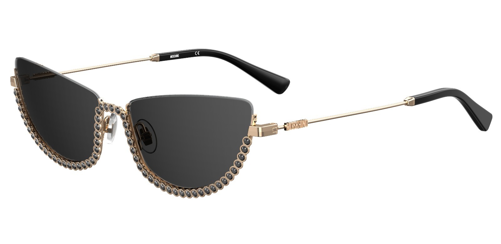 Moschino Sunglasses Women's MOS070/S J5G/IR Gold/Grey