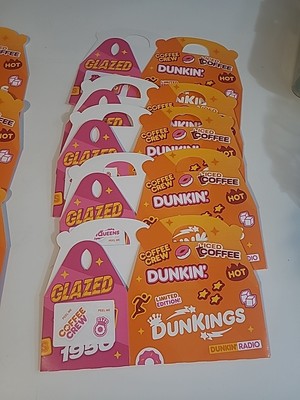 Dunkin Donuts Limited Edition Dunkings Superbowl Box Set Of 5