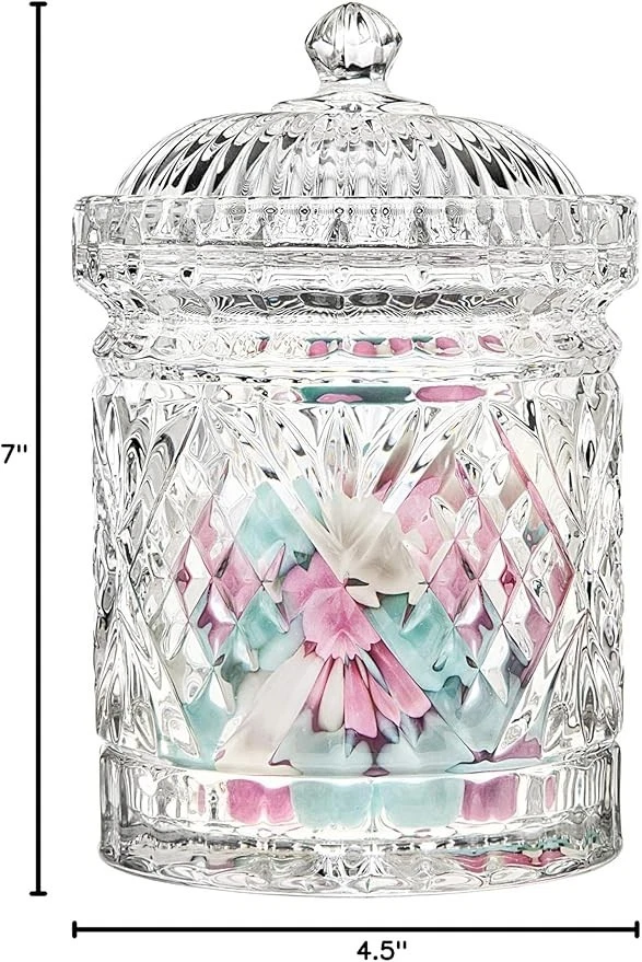 Juego de botes, tarro de almacenamiento de galletas Dublin, tarro básico estilo diamante para el hogar Foto 3 de 3