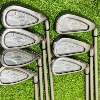 Ladies Callaway STEELHEAD X-14 Iron Set of 7 5-9 PW SW Graphite