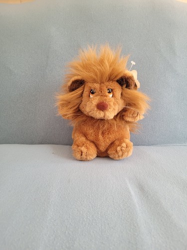 Vtg 1982 Ludicrous Lion Plush 7" Brown Stuffed Animal #28-0074 R. Dakin & Co. - Picture 2 of 8