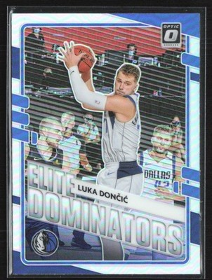 Luka Doncic 2020-21 Donruss Optic Elite Dominators Silver Holo #1 Dallas
