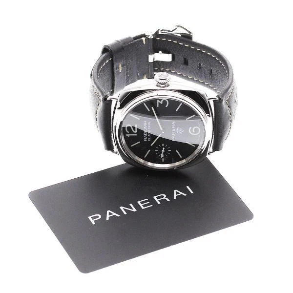 Panerai — Officine Panerai Radiomir Black Seal PAM00754 45mm SS Black Dial Watch #C12615