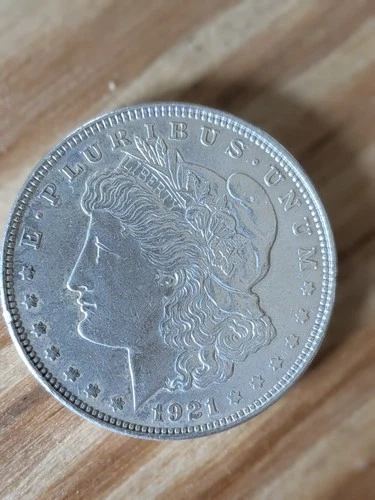 1921 Morgan Silver Dollar $1 Coin 0.9 Fineness E PLURIBUS UNUM