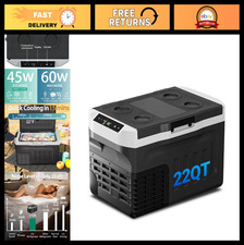 Portable 12V Refrigerator 22QT Electric Cooler -4  to 68  for RV, Car, Boat, Cam