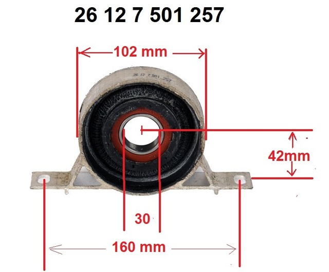 Driveshaft Shaft center Support Bearing BRACKET W BEARING Fits BMW E36