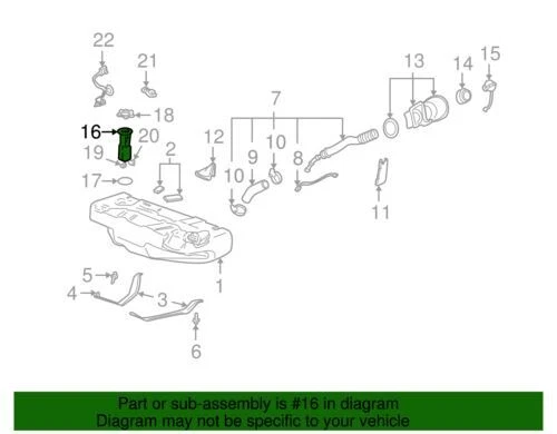 Kit de bomba de combustible genuino GM 1998-2003 Pontiac Buick Park Avenue Bonneville 19369899 Foto 2 de 2