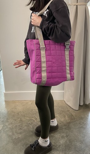 Chanel Sports Line Tote Purple Made in Italy - 第 9/9 張圖片