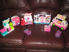 SHOPKINS MANY ODDS  ENDS ITEMS ICE CREAM VAN,MAKEUP SPOT,SHOE DAZZLE,MORE TOYS