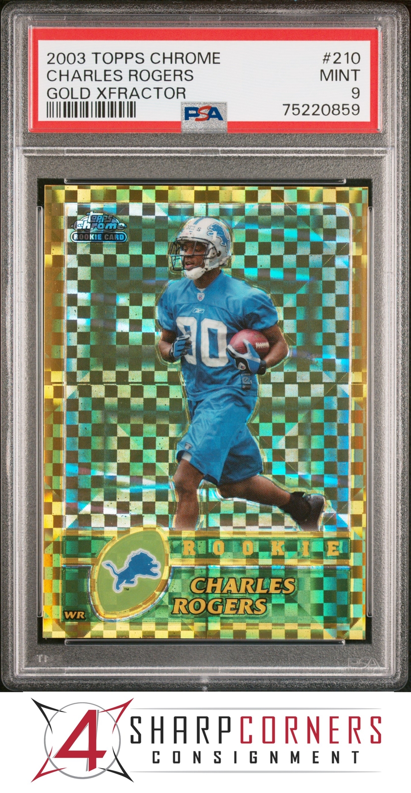 Charles Rogers Topps Chrome #210 Gold Xfractor