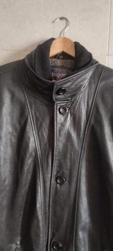 Chaqueta De Colección Bugatti Cuero de Cordero Para Hombres Bombardero Motociclista Negra Talla Grande 54/XL - Imagen 23 de 24