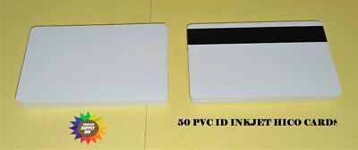 100 Inkjet PVC ID Cards w/ HiCo Mag Stripes - For Epson & Canon Gafetes carnets