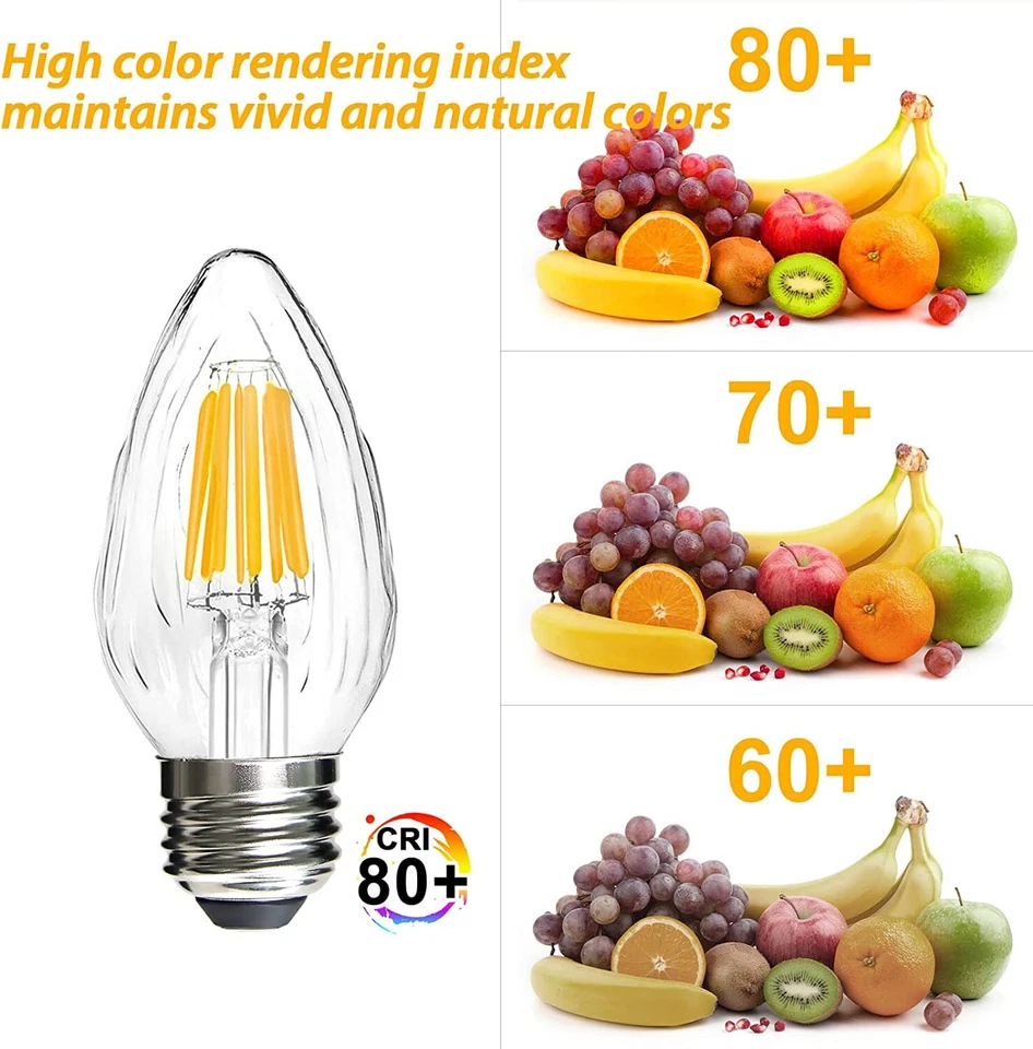 BRIMAX F15 8W 6W LED Porch Light Bulb E26 Medium Base Dimmable Outdoor Post Bulb - Image 4 of 4