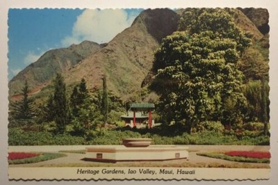 Postcard of Heritage Gardens, Iao Valley, Maui, Hawaii