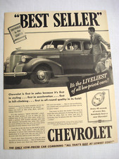 1939 Chevrolet Ad Best Seller 1939 Chevrolet Ad Best Seller