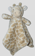 Carters Beige White Giraffe Stuffed Animal Security Lovey No Pacifier Holder
