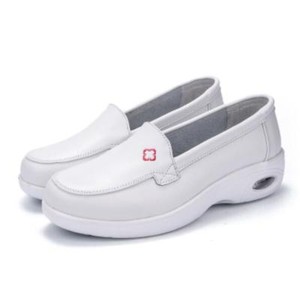 white wedge nursing shoes