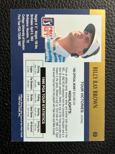 1990 Pro Set PGA Tour Inaugural Golf Card #s 1-100 -You Pick - Picture 182 of 278