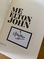 Elton John Signed Book Autobiography -  ME (1st First Edition Hardback)