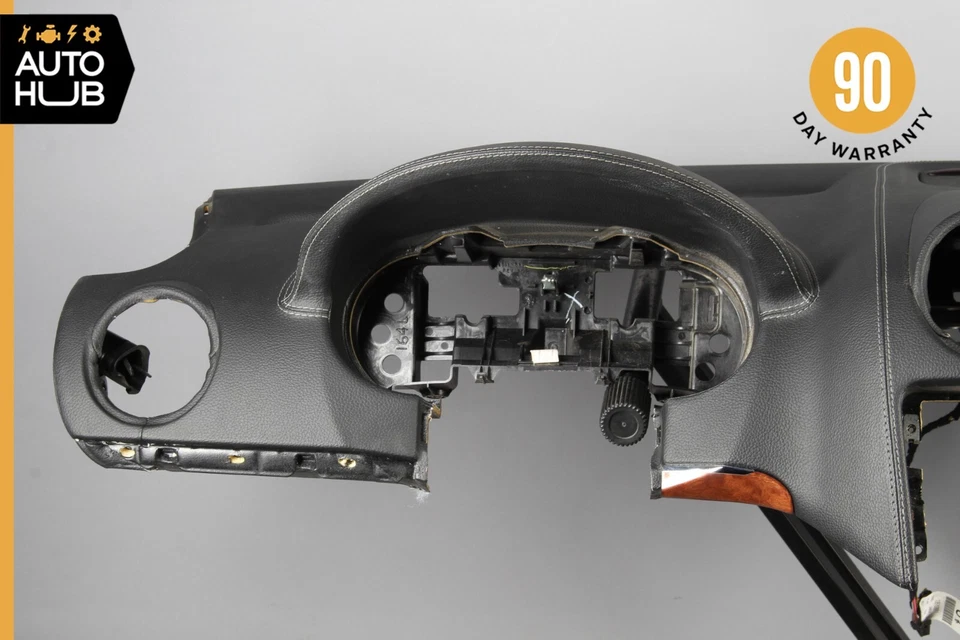 06-12 Panel de tablero de instrumentos negro Mercedes X164 GL320 ML550 con airbag OEM Foto 4 de 4