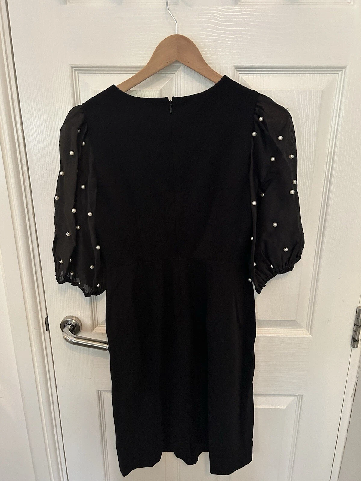 Abito Kate Spade nero manica perlata taglia 8