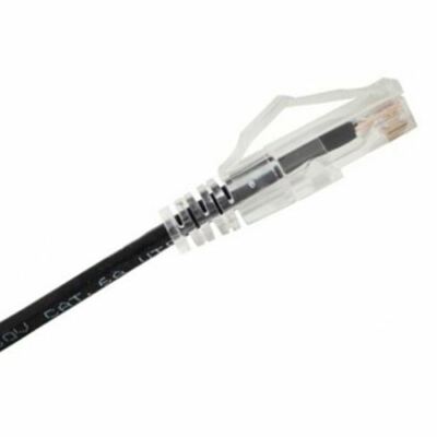 Cat 6a - Slim Cat6A, UTP - 14 Foot Black