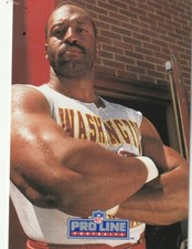 FREE SHIPPING-MINT-1991 Pro Line Portraits Monte Coleman #214 REDSKINS