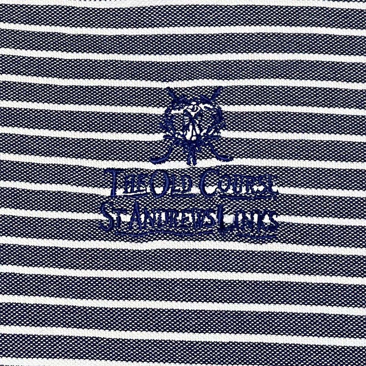 The Old Course St Andrews Link Polo Shirt Mens Medium Blue