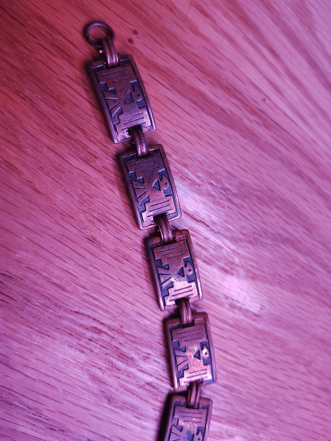 Rare Vintage Solid Copper Marked Thunderbird 1/2"… - image 4