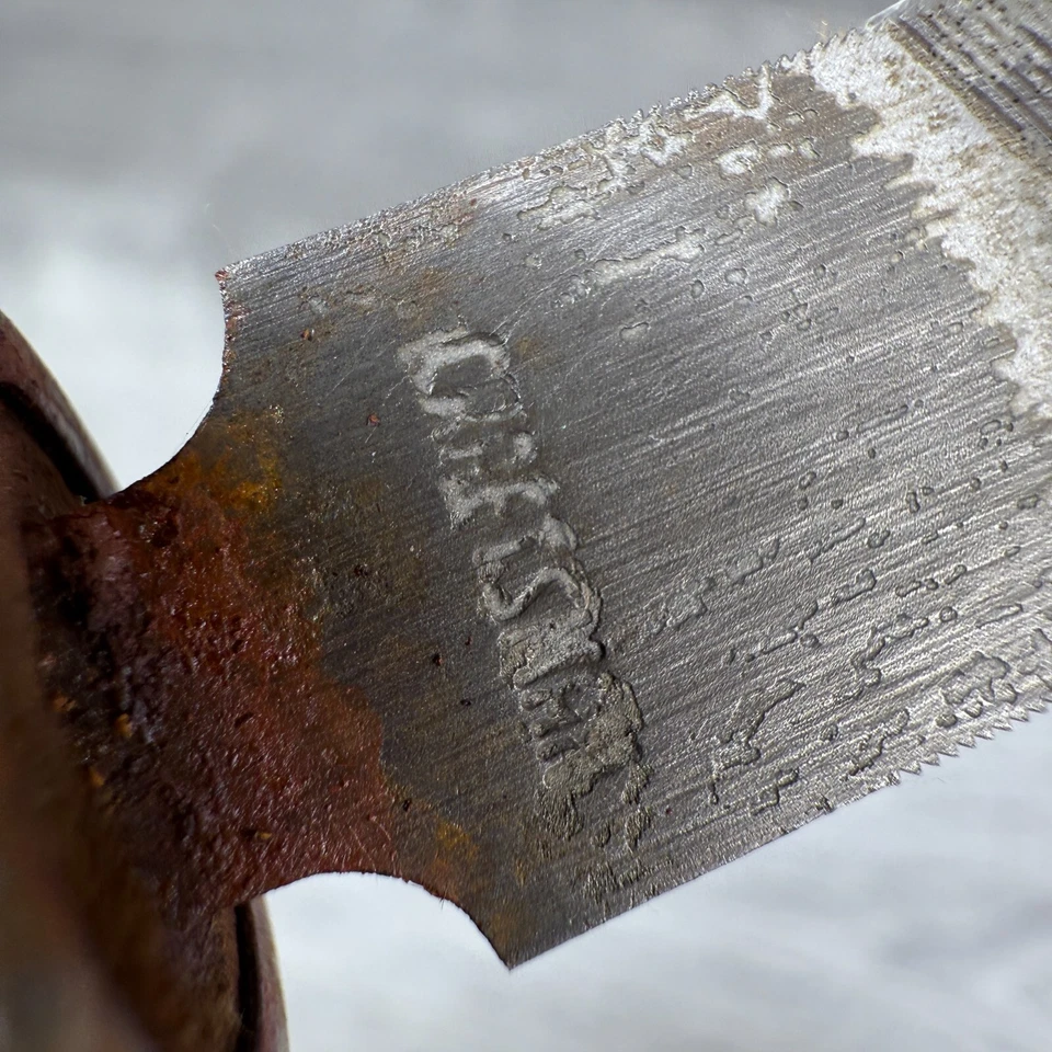 Vintage Craftsman 6" File Single Cut w/ Wood Handle 10.5"L Overall Stained - Image 3 of 4