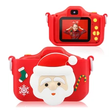 Tecboss Kids Camera Case with Adjustable Strap, Protective Silicone Cover