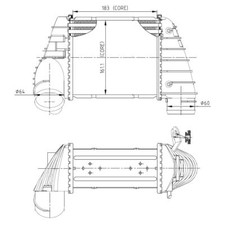 Ladeluftkühler NRF für Audi TT 8N3 8N9 8L1 Seat Leon 1M1