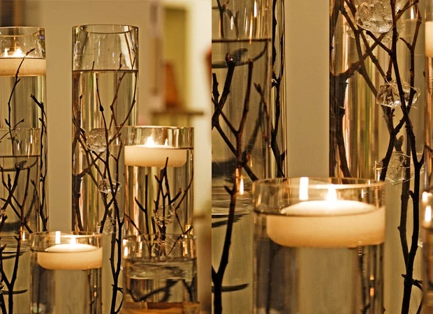 3 Inch Large LED Waxed Floating Candle Flameless Floating Candle Cold White 6pcs
