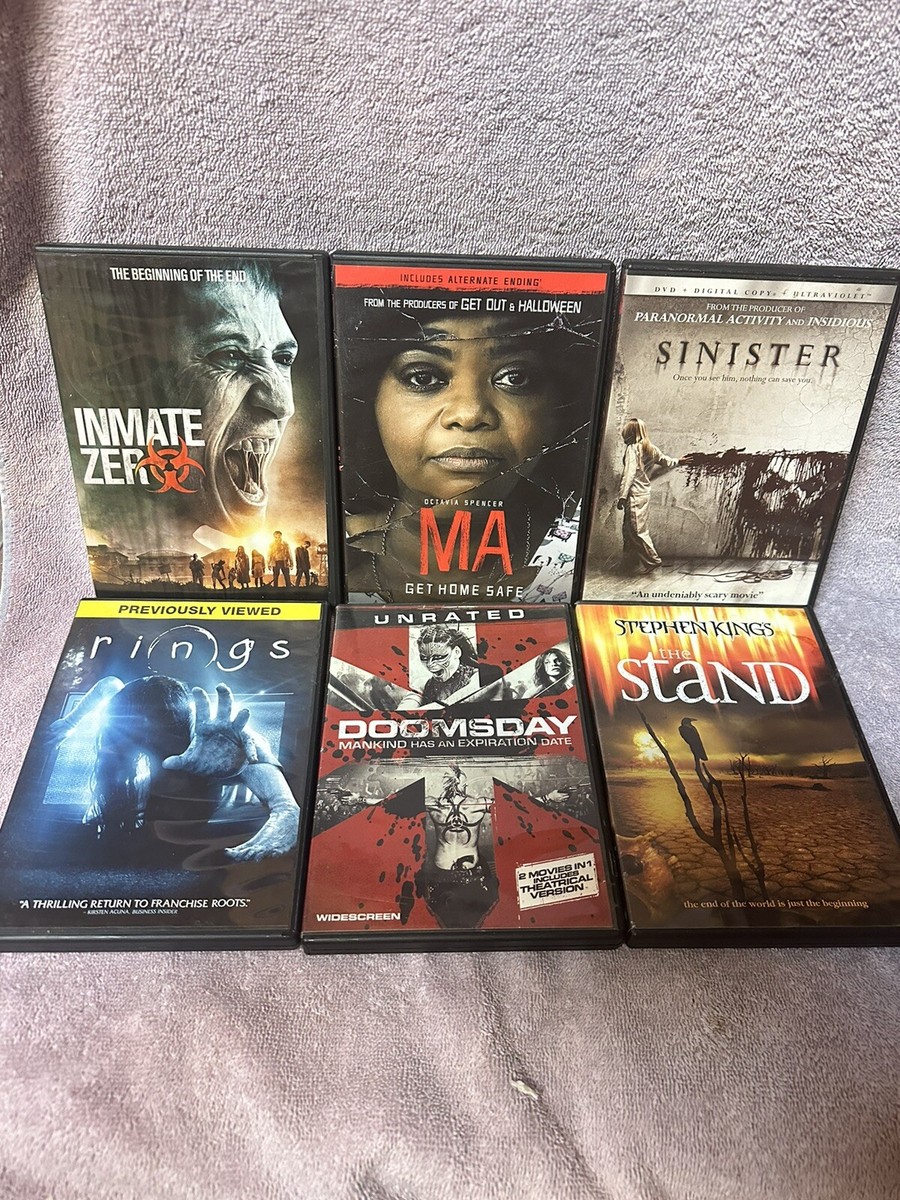 6X Horror DVD Lot -Sinister, Ma, Inmate Zero, The Stand, Rings, Doomsday | eBay 6X Horror DVD Lot -Sinister, Ma, Inmate Zero, The Stand, Rings, Doomsday | eBay