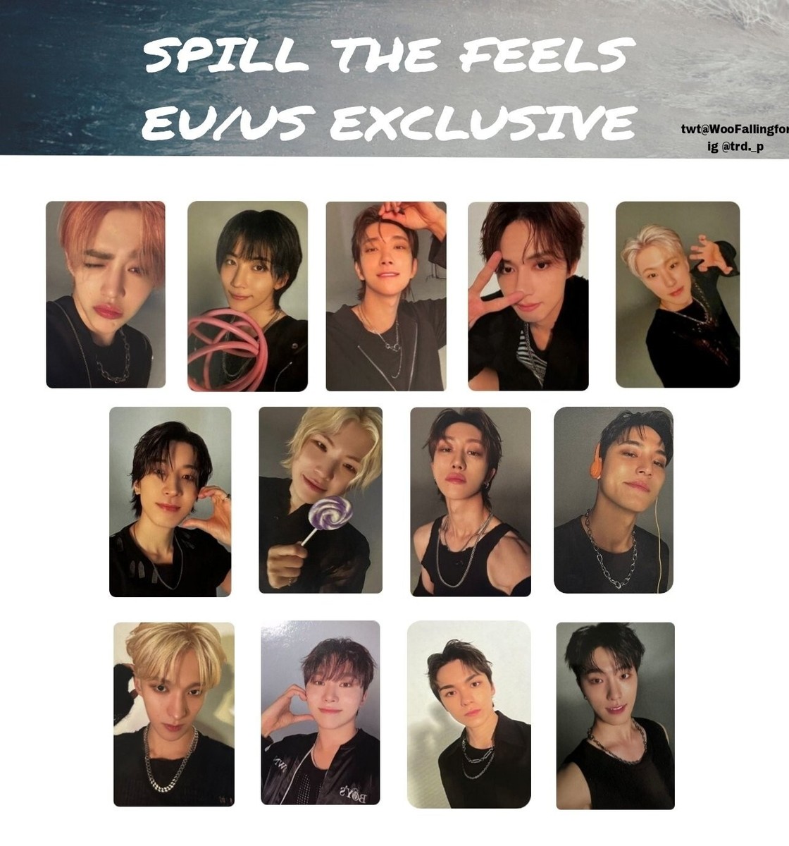 seventeen spill the feels official photocard us / eu seventeen spill the feels official photocard us / eu