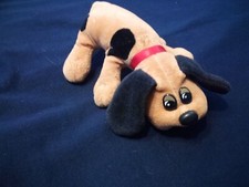 Vintage 1986 Tonka Pound Puppies Baby Plush Toy Brown with Black spots Long Ears