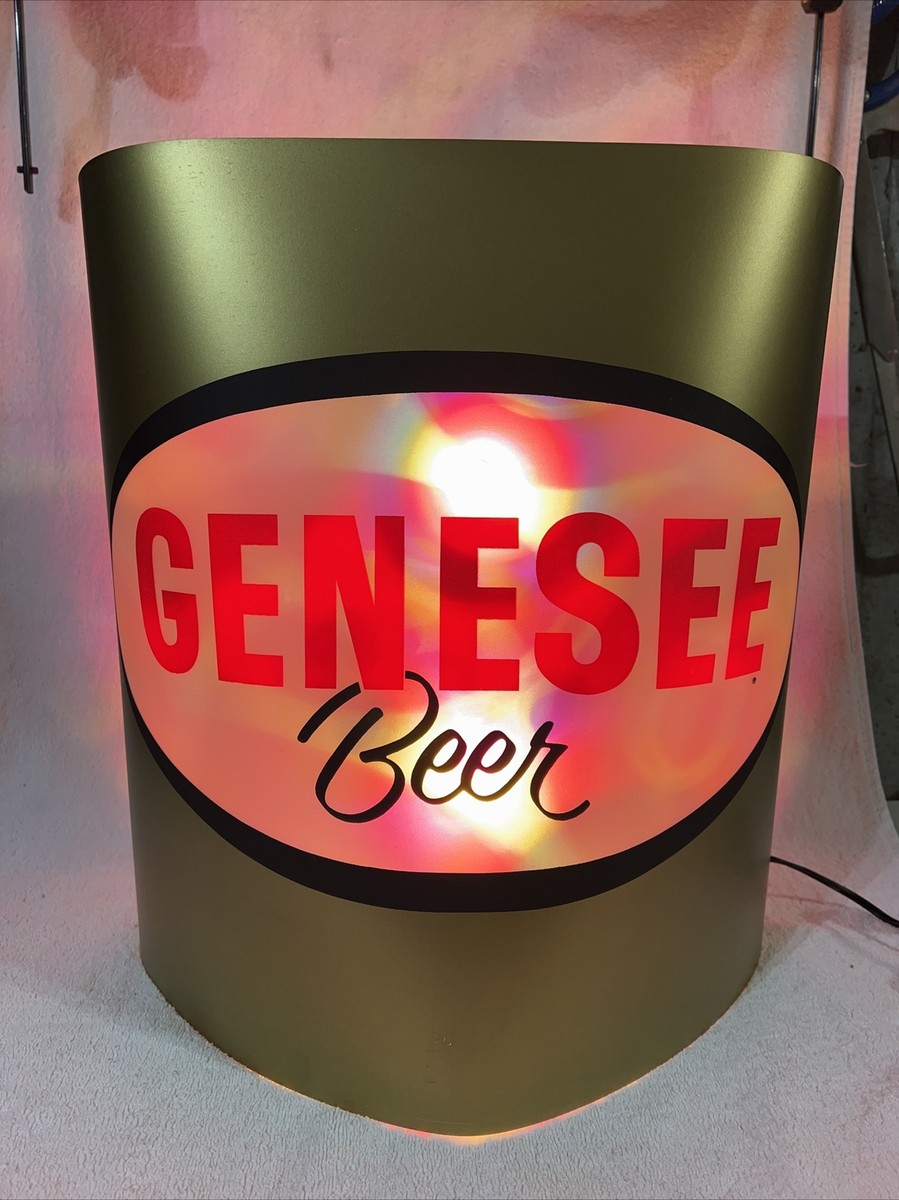 RARE VINTAGE REVOLVING GENESEE BEER MOTION LIGHT SIGN ULTIMATE