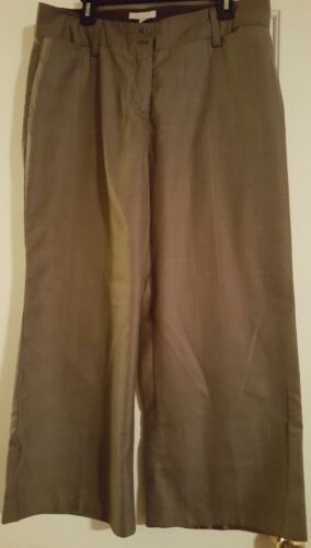 womens dress pants size 14  gray very thin stripes by BOGARI relaxed fit. EUC  - Picture 1 of 4
