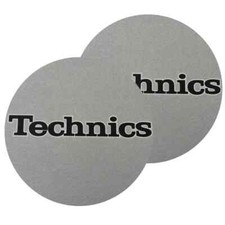 TECHNICS SLIPMATS coppia di panni sottodisco per giradischi (SILVER)