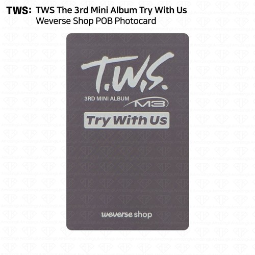 TWS The 3rd Mini Album Try With Us Weverse Shop POB Photocard KPOP K-POP SHINYU - Picture 17 of 26