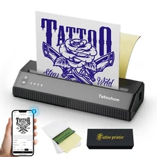 P8008 Wireless Tattoo Stencil Printer Bluetooth Thermal Tattoo Transfer Machine