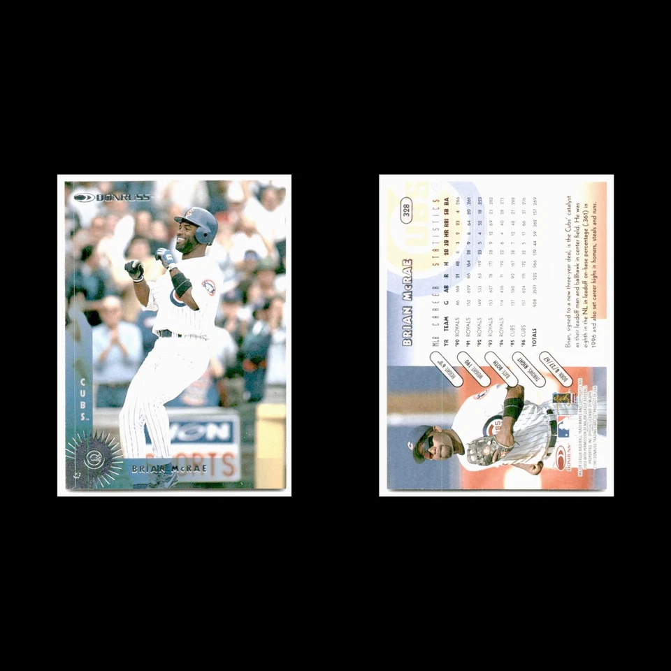 Brian McRae #328 1997 Donruss Chicago Cubs Baseball Card MLB NM - Image 3 of 3