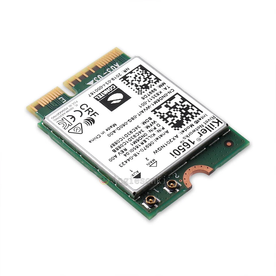 Killer AX1650i WLAN WIFI 6 Bluetooth 5.0 Mini PCI Module Intel Network Card - Image 2 of 4