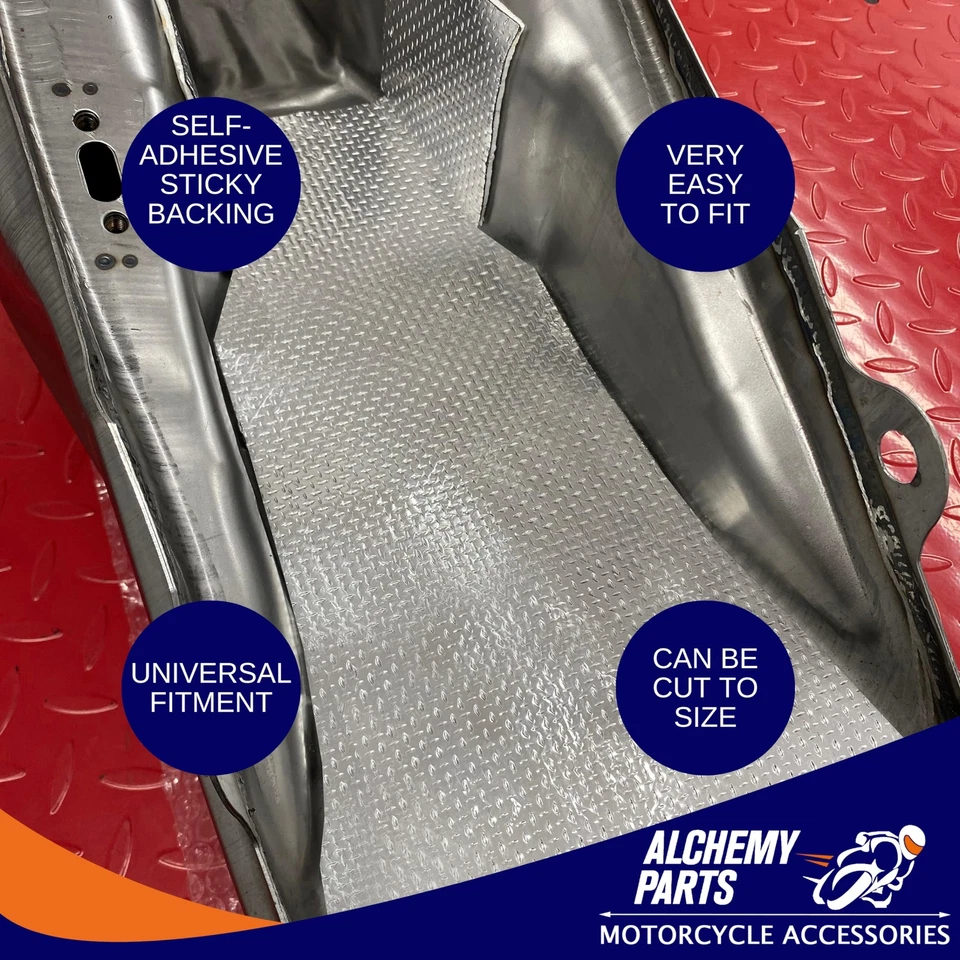 Escape Autoadhesivo Motor Protección Térmica Hoja 40 x 33 cm Ideal Para Moto Au... Foto 3 de 4