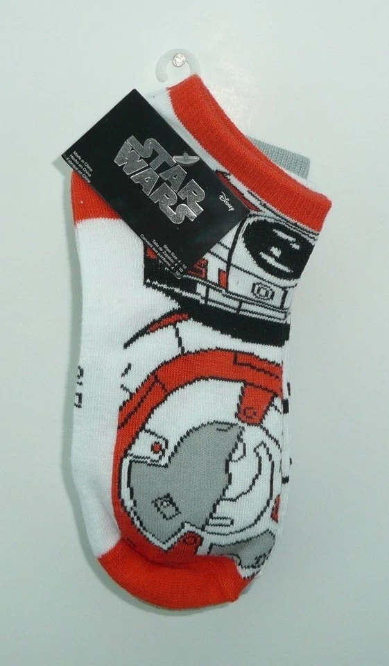 Star Wars 3 Pairs of Ankle Socks Women's Sock Size 9-11 BB8 R2D2 Stormtrooper - Image 2 of 4