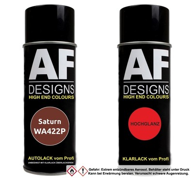 Autolack Spraydose Set für Saturn WA422P Brick Basislack Klarlack Sprühdose