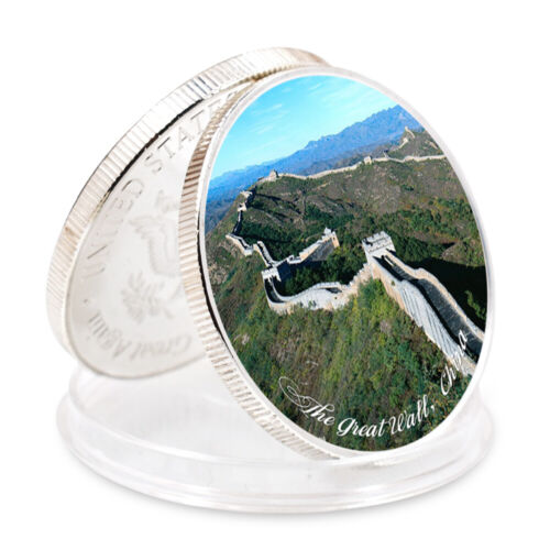 The Great Wall，China Seven Wonders of World Sliver Plated Challenge Coin
