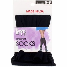 3-12 Pairs L'eggs  Women's Trouser Socks Size 5-9 "MADE IN USA"