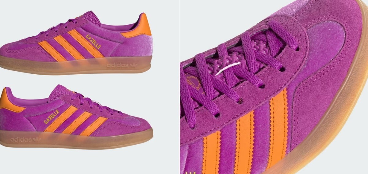 Adidas originals Women's GAZELLE INDOOR Sneakers Purple Burst Eqt