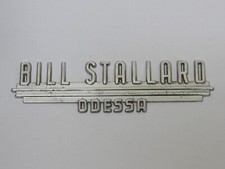Vintage Bill Stallard Volkswagen Odessa Texas Metal Dealer Badge Emblem Tag TX